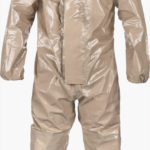 Overol ChemMax™ 4 Plus - doble cremallera y solapa cubre cremallera. Calcetines integrados/solapas protectoras sobre botas