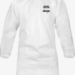 Bata Safegard™ GP de entrada trasera - cintas de ajuste y elástico en mangas